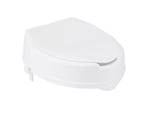 Drive Medical Raised Toilet Seat with Lock and Lid, Standard Seat, 4"