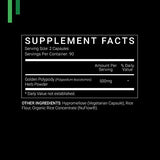 SYMNUTRITION Polypodium Leucotomos 500mg 180 Count (V-Capsules) / 90 Servings: Manufactured in a cGMP-Registered Facility in USA; Vegan, Gluten Free