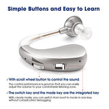 Britzgo Hearing Aids with Noise Cancelling,Rechargeable Sound Amplilfier,Upgraded Digital Chip(2 pieces)