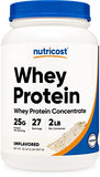 Nutricost Whey Protein Concentrate (Unflavored) 2LBS - Gluten Free & Non-GMO