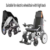 Wheelchair Cover,Electric Wheelchair Cover,Wheelchair Cover for Storage,Waterproof Mobility Scooter Cover, Outdoor Protector from Dust Dirt Snow Rain Sun Rays,Rolling Walker Cover (Large Size)