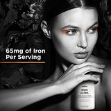 Amen Iron Ultra Supplement + Copper, Folate, Vitamin C and Vitamin B12-2-Month Supply - Ferrous Sulfate Iron Vitamin - Iron 65mg Per Serving - Iron Folic Acid - Non-GMO Iron Pills - 60 Capsules