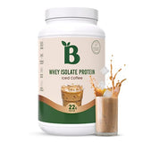 Bloom Nutrition Whey Isolate Protein Powder, Iced Coffee - Pure Iso Post Workout Recovery Drink Blend, Smoothie Mix with Digestive Enzymes for Gut Health - Low Carb, Keto & Zero Sugar Added