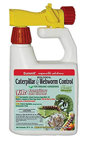 SUMMIT 021-6 Caterpillar and Webworm Control-Hose End For Insects, 1-, Quart, White