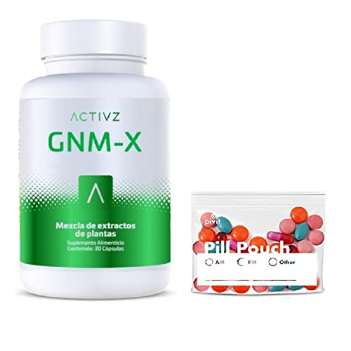 ACTIVZ GNMX Supplement and NRF2 Activator, Plant Extract 30 Capsules + Pill Pouches Clear Resealable ,1