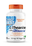 Doctor's Best L-Theanine Contains Suntheanine, Helps Reduce Stress & Sleep, Non-GMO, Gluten Free, Vegan, 150 mg (DRB-00197), 90 Count