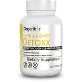 Organixx Liver & Kidney Detox Cleanse Supplement, Plant Extract + Herbal Supplements for Digestive Health, Sleep Support, and More Energy, Gluten Free, Non GMO, Soy Free - 60 Vegetarian Capsules