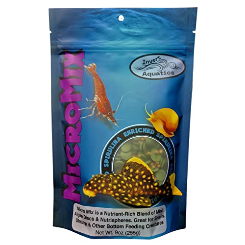 Micro Mix - Sinking Blended Diet for Snails, Shrimp & Bottom Feeding Fish (9 oz (255g))