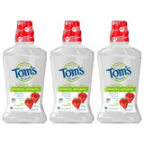 Tom's of Maine Children's Anticavity Fluoride Rinse Mouthwash, Silly Strawberry, 16 oz. 3-Pack