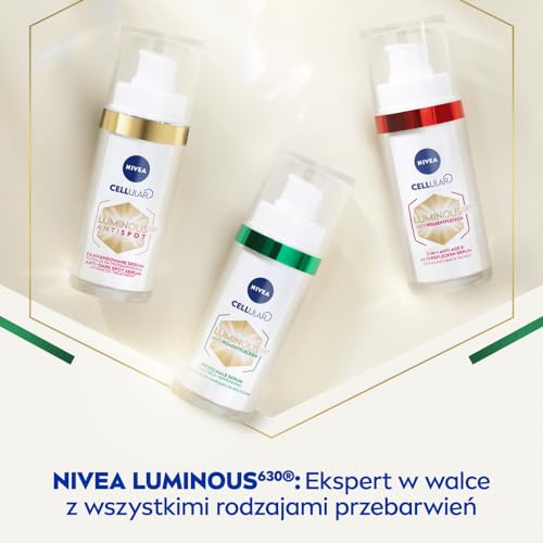 NIVEA Luminous 630 Post-Acne Dark Marks Serum (30ml), Facial Serum Visibly Reduces Post-Acne Dark Marks, Face Serum for Smooth, Refined, Glowing Skin