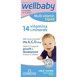 Vitabiotics Wellbaby Multi-Vitamin Liquid - Immune System Multivitamin for Infants and Babies Ages 6 Months to 4 Years - 150mL