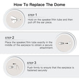 Hearing Aid Domes for Phonak Marvel & Paradise RIC BTE Models SDS 4.0 Small Open Dome 6mm 20 Pcs Pack