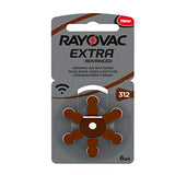 Rayovac Hearing Aid Battery, Size 312 (60 Batteries)
