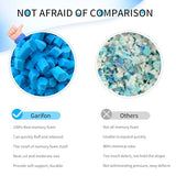 Garifon 5lbs Bean Bag Filler, Pillow Bean Bag Stuffing Filling, Shredded Memory Foam Filling, Punching Bag Filler, Foam Refill for Pouf/Ottoman Stuffing/Couch/Boxing Bag/Dog Bed, Added Gel Particles