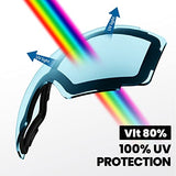 OutdoorMaster Ski Goggles PRO Replacement Lens - 20+ Choices (VLT 80% Blue)