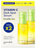 GOODAL Green Tangerine Vitamin C Serum for face, Korean Serum (Set) (Pack of 2, (2.02 Fl Oz))