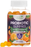 Daily Probiotic Gummies - 5 Billion CFU, Extra Strength Probiotic Supplement, Digestive Health & Gut Health Support Supplements, Probiotic Gummy Vitamins, Probiotics for Women & Men - 120 Gummies