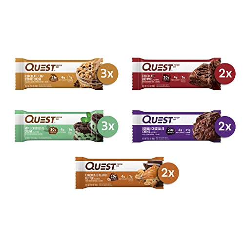 Quest Nutrition- High Protein, Low Carb, Gluten Free, Keto Friendly, Chocolate Lovers Variety Pack, 12 Count