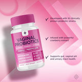 Vaginal Probiotics for Women Digestive Enzymes Gut Health PH Balance Pills, Women's Probiotic + Prebiotic Cranberry D Mannose Weight Loss UTI Vaginigal Viginal Odor Dryness Itch Debloat Supplement