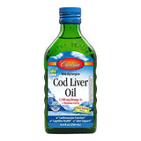 Carlson - Cod Liver Oil, Omega-3s EPA & DHA, Heart, Brain, Vision & Joint Health, Norwegian, Fruit Splash, 250 ml