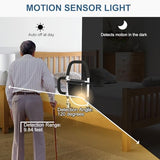 HEPO Bed Rails for Elderly Adults Safety with Motion Sensor Light & Double Foamed Grab Bars, Bed Rail with Storage Bag for Fall Prevention, Fit King, Queen, Full, Twin Bed, Getting in & Out of Bed