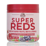 COUNTRY FARMS Super Reds, Energizing Polyphenol Superfood, 48 Super Fruits and Berries, Powerful Antioxidants and Polyphenols, Supports Energy, 20 Servings, Mixed Berry Flavor