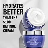 Olay Regenerist Retinol Moisturizer, Retinol 24 Night Face Cream with Niacinamide, Anti-Wrinkle Fragrance-Free 1.7 oz, Includes Olay Whip Travel Size for Dry Skin
