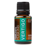 Nature's Fusions Vertigo Essential Oil Blend (15ml) - Fast-Acting w/Peppermint, Ginger, Lemon and More