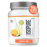 Isopure Protein Powder, Clear Whey Isolate Protein, Post Workout Recovery Drink Mix, Gluten Free with Zero Added Sugar, Infusions- Mango Lime, 16 Servings