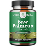 Extra Strength Saw Palmetto Extract - Advanced Saw Palmetto for Women and Men's Hair Growth and Urinary Support with Plant Sterols and Flavonoids - 500mg Herbal Saw Palmetto Supplement - 200 Capsules