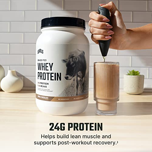 Levels Grass Fed 100 Whey Protein No Gmos Double Chocolate 2lb Kate Minimalist