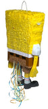 Spectacular SpongeBob Fiesta Multicolor Pull String Paper Piñata - 23" x 14" (1 Pc) - Ultimate Party Fun for Kids & SpongeBob Fans