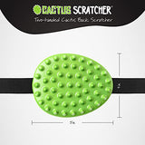 Cactus Scratcher Original Back Scratcher with 2 Sides Featuring Aggressive and Soft Spikes, Great for The Mobility Impaired and Hard-to-Reach Places, Makes an Awesome After-Surgery Gift - Green