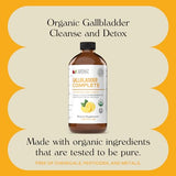 Gallbladder Complete 8oz - Natural Organic Liquid Gallstones Cleanse, Support, & Sludge Formula Supplement