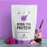 Boba Tea Protein Taro Milk | 25g Grass-Fed Whey Protein Isolate Powder | Gluten-Free & Soy-Free Bubble Tea Drink | Real Ingredients & Lactose-Free Protein Drink | 25 Servings