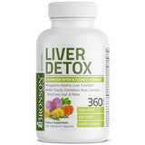 Bronson Liver Detox Advanced Detox & Cleansing Formula Supports Health Liver Function with Milk Thistle, Dandelion Root, Turmeric, Artichoke Leaf & More, Non-GMO, 360 Vegetarian Capsules