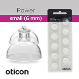 Oticon MiniFit Power (6mm - Small) 20 Domes, Genuine OEM Denmark Replacements, Oticon Hearing Aid Domes for Oticon Bernafon Sonic MiniRITE Hearing Aids Supplies - 2 Packs / 20 Domes Total