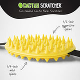 Cactus Scratcher Original Back Scratcher with 2 Sides Featuring Aggressive and Soft Spikes, Great for The Mobility Impaired and Hard-to-Reach Places, Makes an Awesome After-Surgery Gift - Yellow