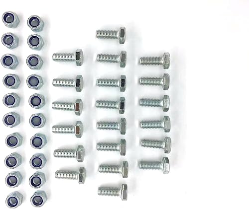 Dgdhf Replacement Auger Shear pin Bolts and Nuts Fits Snow Blower HS1132 HS928 HS828 HS724 HS624 (Set of 20)