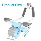 2023 New Ab Roller Wheel with Knee Mat &Timer, Automatic Rebound Abdominal Wheel, Ab Abdominal Exercise Roller with Elbow Support, Abs Workout Equipment Ab Exercise Roller for Women Men