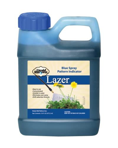 Liquid Harvest Lazer Blue Concentrated Spray Pattern Indicator - 16 Ounces