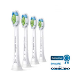 Philips Sonicare Genuine W DiamondClean Replacement Toothbrush Heads, 4 Brush Heads, White, HX6064/65