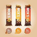 Nick's Protein Bars Variety Pack | 15g protein | 190 calories | Low Carb Keto Friendly Snacks No Added Sugar (Multipack 12 bars x 50g)