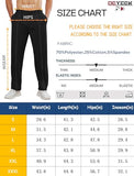 Deyeek Mens Baggy Sweatpants with Zipper Legs Tear Away Pants for Men Elderly Disabled Surgical Post Surgery Recovery Pants Black