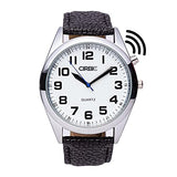Large and Clear Voice Talking Watch for Blind, Visually impaired or Elderly. (Black)