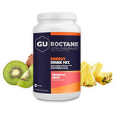 GU Energy Roctane Ultra Endurance Energy Drink Mix, Vegan, Gluten-Free, Kosher, and Dairy-Free n-the-Go Energy for Any Workout, 3.44-Pound Jar, Tropical Fruit