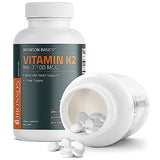 Bronson Vitamin K2 MK-7 100 MCG, K2 as MK7 Menaquinone, Bone Support 1 Year Supply, 360 Tablets