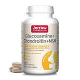 Jarrow Formulas Glucosamine + Chondroitin + MSM - 120 Capsules - 30 Servings - Joint Support Supplement - Glucosamine Chondroitin MSM Capsules - With Vitamin C & Manganese - Non-GMO - Gluten Free