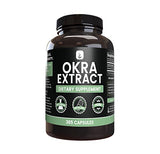 PURE ORIGINAL INGREDIENTS Okra Extract (365 Capsules) No Magnesium Or Rice Fillers, Always Pure, Lab Verified