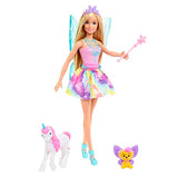 Barbie Dreamtopia Doll and Advent Calendar with 24 Surprises like Fairytale Accessories, Mermaid and Fairy Clothes, and Unicorn and Dragon Pets
